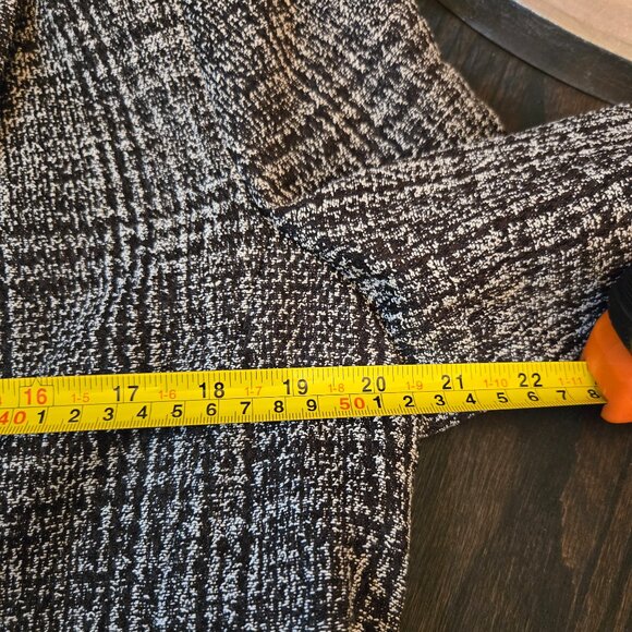 Nine West Gray Plaid Blazer | Women’s Large | Classic One-Button Business Jacket - Picture 9 of 11